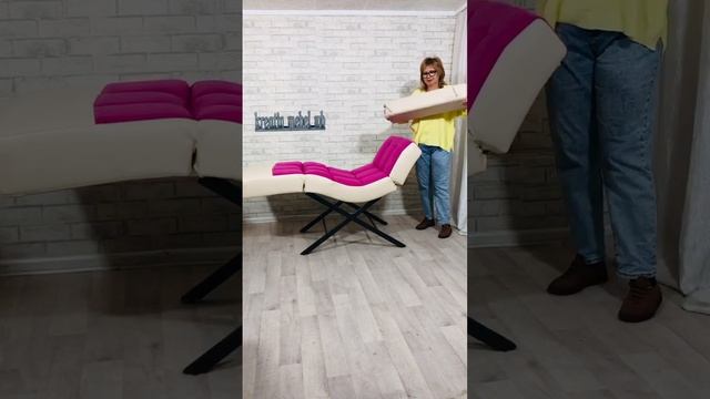 Кресло кушетка реклайнер для плетения косичек Афрокосы