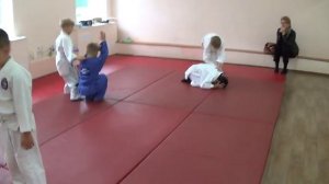 Укеми в парах.  Training SPORTY KIDS