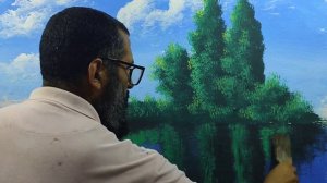 كيفيه رسم المناظر طبيعيه بطريقة انعكاس الضوء للمبتدئين