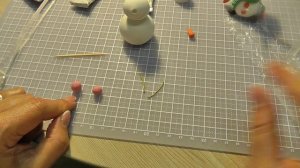 Снеговик из полимерной глины. Мастер-класс