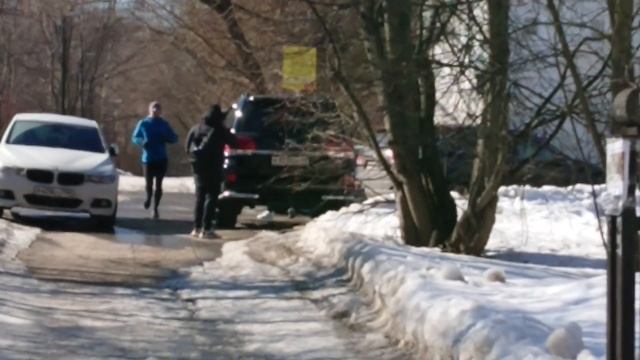 На пешеходной дорожке (ООПТ Ландшафтный заказник Теплый стан) смотреть онлайн