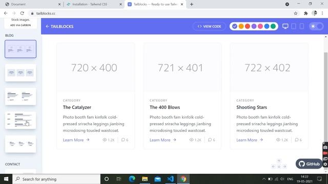 Build a website in between 5 minutes. by using tailwind.css.