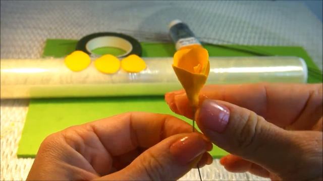 ЖЕЛТАЯ ФРЕЗИЯ из ПОЛИМЕРНОЙ ГЛИНЫ. Мастер-класс по лепке для начинающих и не только смотреть онлайн