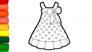How to draw cute dress | Как нартсовать платье для детей |  Bolalar uchun ko'ylak  rasmini chizish