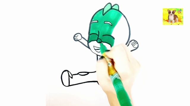 Герои в масках Гекко. Как нарисовать ГЕККО. смотреть онлайн