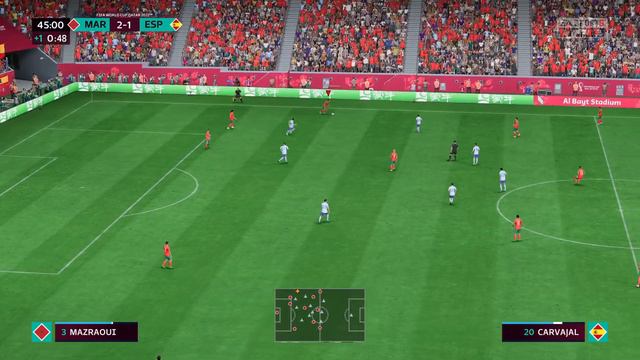 FIFA 23 - Morocco vs Spain  Qatar 2022 R16  3-1 Ziyech Boufal Sinks Spain  PS5 60fps