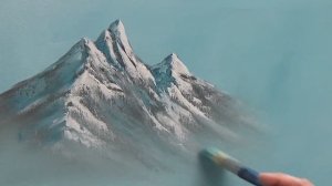 Семинар по технике Боба Росса. Секреты Боба Росса. Как писать снежные и каменистые горы мастихином.