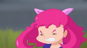 chica gato anime ABDL se cae al agua y moja y ensucia su pañaly mucho