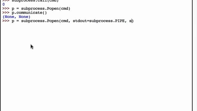 Python 101: Episode #19 - The subprocess module