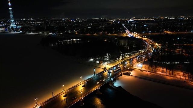 Зсд, Ушаковская развязка, Газпром Арена, Санкт-Петербург с воздуха смотреть онлайн