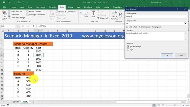 Scenario Manager in Excel 2019 Hindi смотреть онлайн