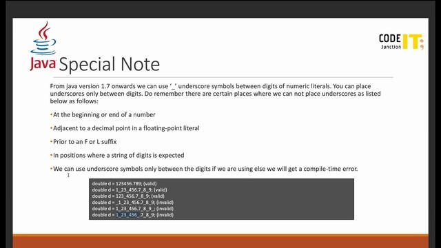 6.  Java Language Fundamental (Part - 4)| Literals | Char Literal