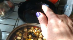 Рецепт постного борща из баклажанов