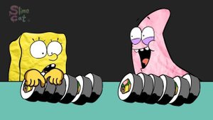 [Animation] SPONGEBOB VS PATRICK CONVENIENCE STORE FOOD MUKBANG | MUKBANG ANIMATION | SLIME CAT