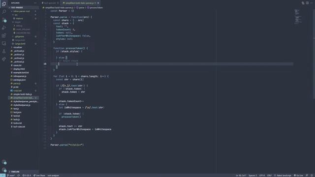 「Live/Node.js」Simplified bold-italic text parsing