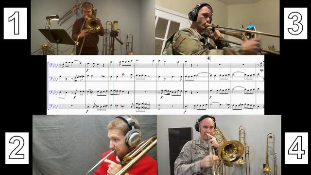 Haydn's Achieved is the Glorious Work (Trombone Quartet All Four Parts) смотреть онлайн