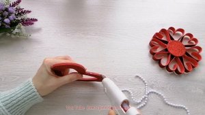 ?Декор ко Дню Влюбленных ?из фоамирана ?Поделки на день святого Валентина / Мастер класс /