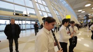 Heydar Aliyev International Airport hosts unusual flash mob