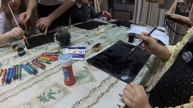 Мастер-класс по технике граттаж: "Бабочки" смотреть онлайн