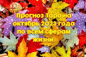 Прогноз Таро на октябрь 2023 года по всем сферам жизни.