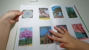 Обзор раскраски ARBRES DU MONDE coloriages mysteres. #hachette #coloringbook 🌴🌳🌺