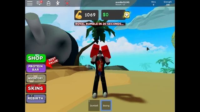 Подкачался в симуляторе бокса.ROBLOX. смотреть онлайн