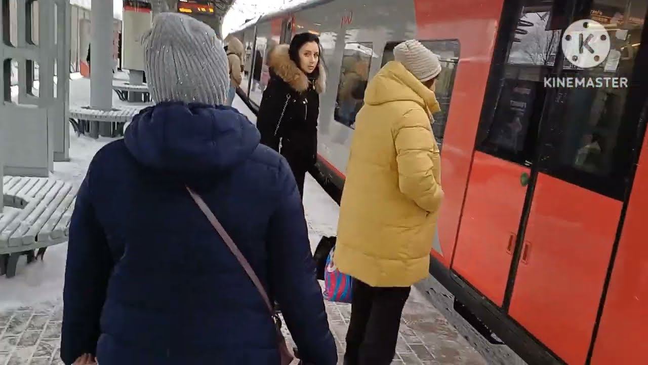 Впервые прокатились по МЦК на ЛАСТОЧКЕ. НЕ ПОВЕЗЛО С ПОГОДОЙ. смотреть онлайн