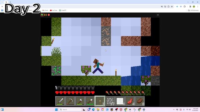 I Survived 100 DAYS In HARDCORE PAPER MINECRAFT!