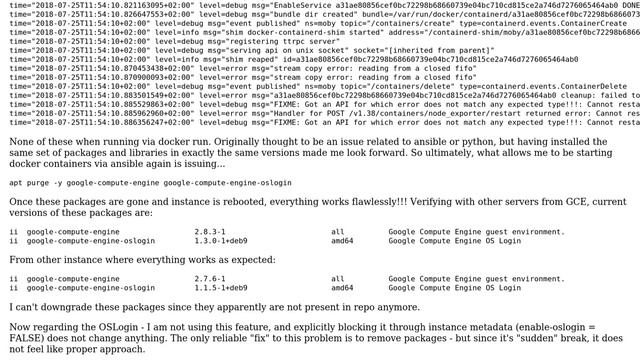 Docker + Ansible + google-compute-engine debian packages - a confusing story смотреть онлайн