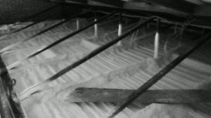 Утепление пенополиуретаном потолка из профлиста в гараже. Самарская область п. Гранный