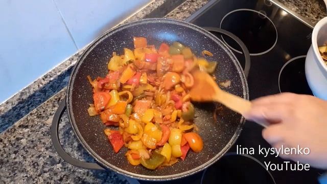 Соте из баклажан! Ем и наслаждаюсь! Овощное соте с баклажанами. смотреть онлайн