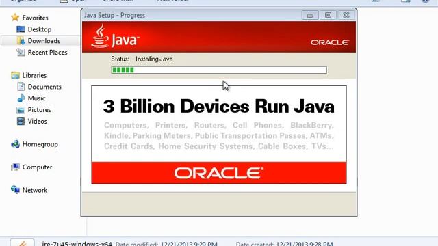 Install Java Runtime on Windows