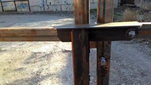 Делаем мощный засов на ворота из металлолома + Полезный совет