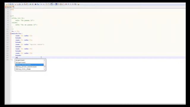 Обучение PHP - 4. Операторы ветвления IF-ELSE and SWITCH смотреть онлайн
