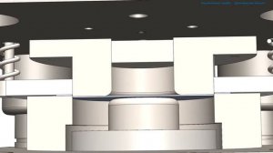 Анимация вырубки и вытяжки из листа металла