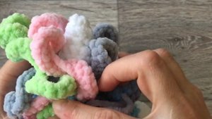 Грива для единорога. Крючком из плюшевой пряжи