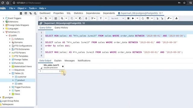 How to Use Min Max in Query | SQL | PostgreSQL | Data Analytics | Database | #CodeStudio | #23