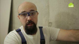 Закрепляем профиль для короба без закладной