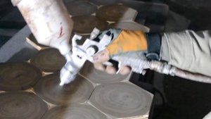 Паркет из срезов дерева