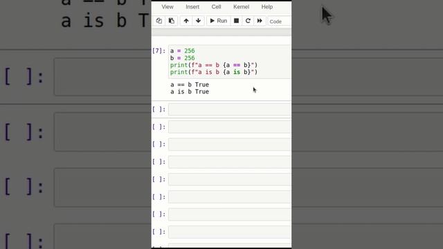 == vs is, сравнение в python