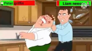 Peter griffin vs liam neeson with healthbars