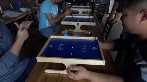 Klask Pro- Chris trying out new 2.0 biscuits