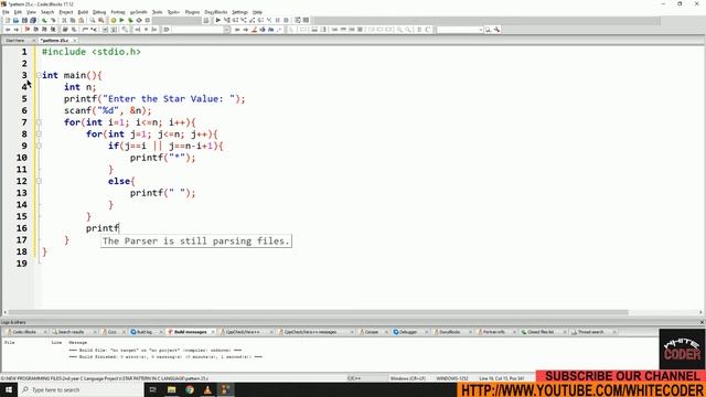 #25 || "*" STAR PATTERN|| in |C| Programming Language смотреть онлайн
