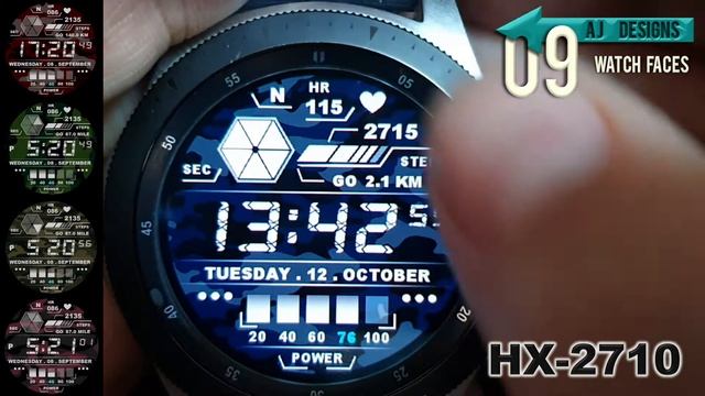 Galaxy watch - AJ Designs - HX - 2710 Tizen смотреть онлайн