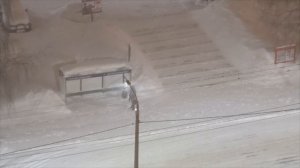 В городе под вечер разыгралась метель и вьюга Зима не хочет уходить Новочебоксарск 26 02 2021