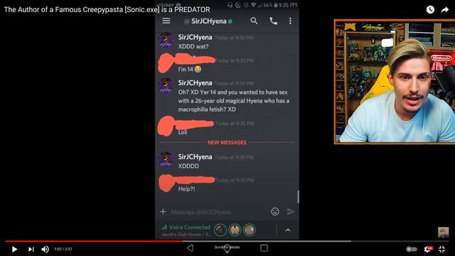 The Creator of SONIC.EXE is CANCELLED and a PREDATOR!? смотреть онлайн