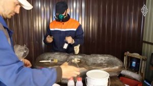 Как оклеить бак полиэфирной смолой.
