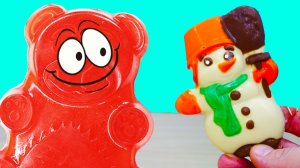 ШОКОЛАДНЫЙ СНЕГОВИК ДЛЯ ЖЕЛЕЙНОГО МЕДВЕДЯ ВАЛЕРЫ.mp4