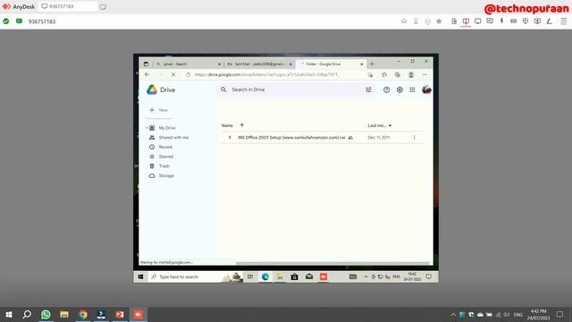 Effortless MS Office 2007 Installation via AnyDesk | Step-by-Step Guide