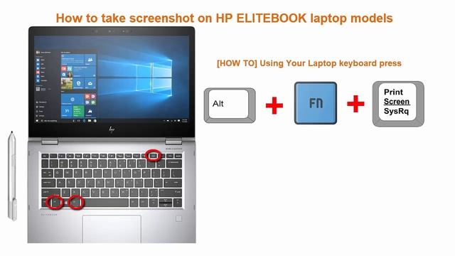 How To Take Screenshot on HP ELITEBOOK Laptop Models (TUTORIAL 2020) смотреть онлайн